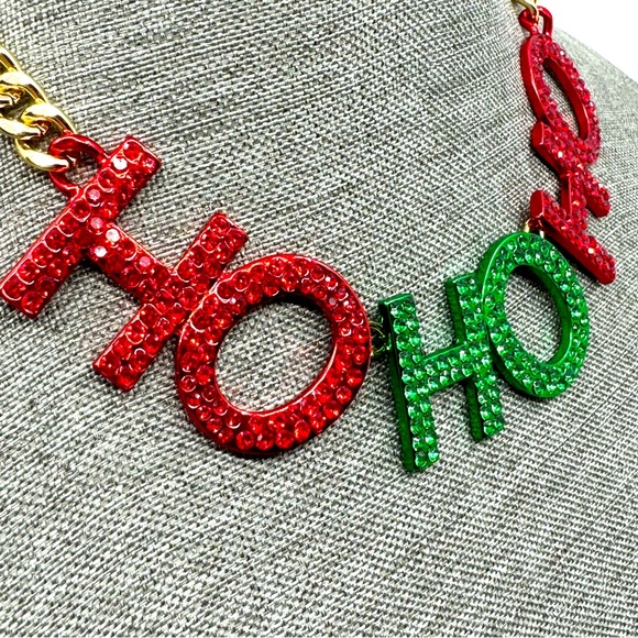 Betsey Johnson ‘Ice Queen’ HoHoHo Necklace/Earrings NWT! - Picture 3 of 15